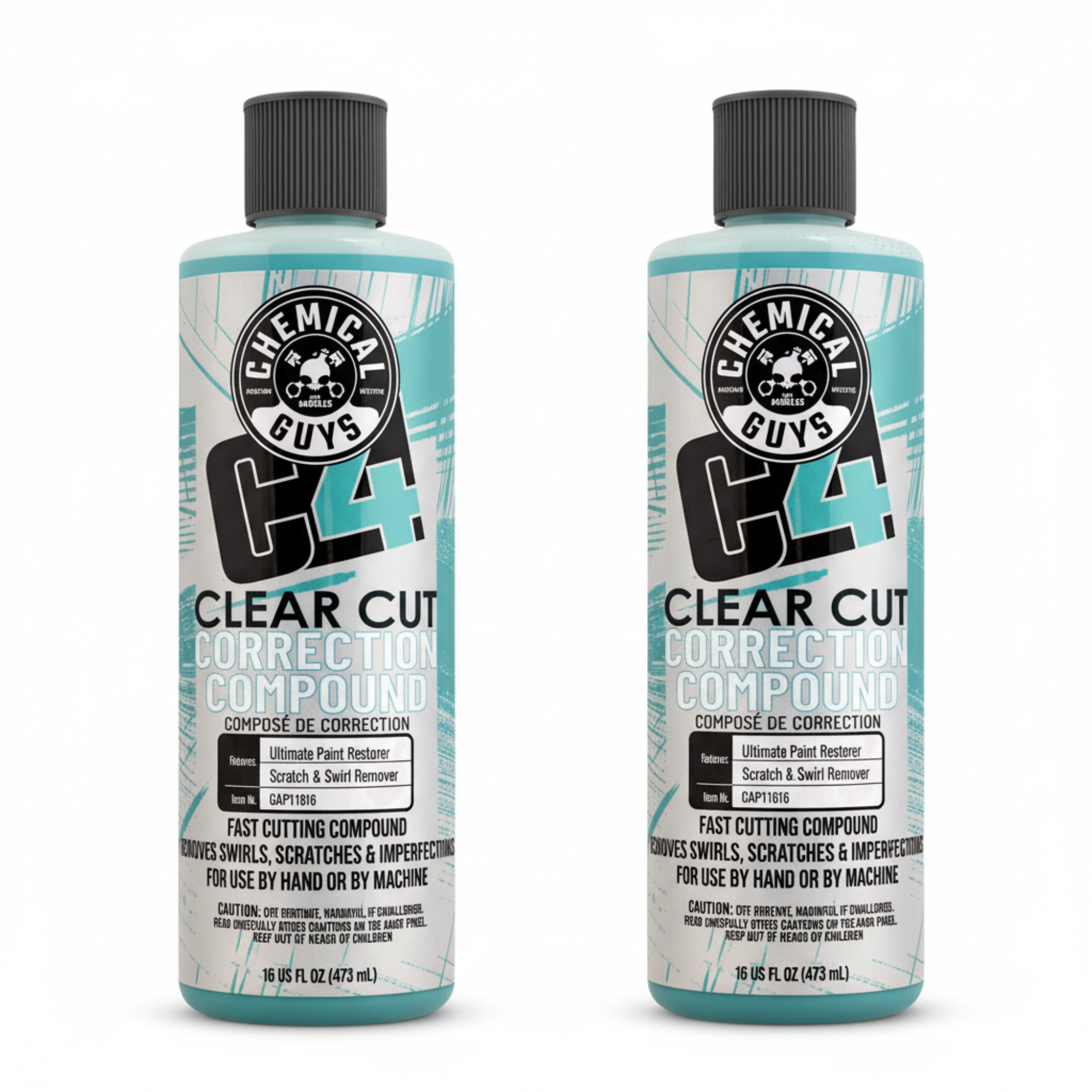 Chemical Guys C4 Clear Cut Correction Compound (2-Pack)