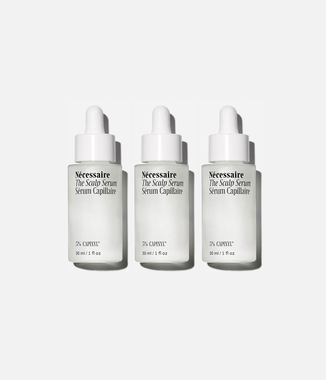 Nécessaire The Scalp Serum Trio | 90-Day Supply | 1% Hyaluronic Acid