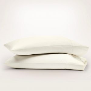 Bollandbranch Signature Hemmed Pillowcase Set - Cream (Personalized)