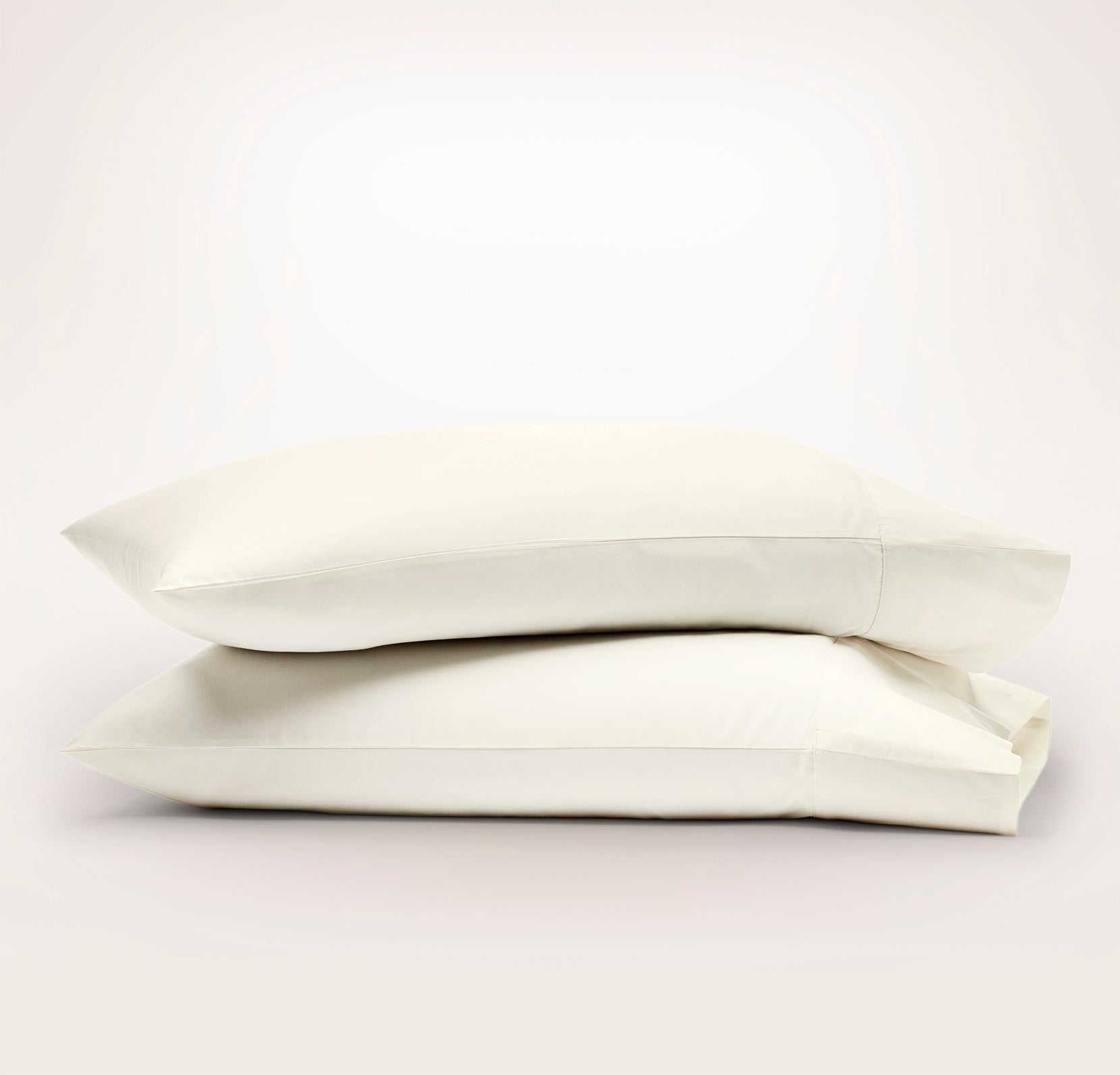 Bollandbranch Percale Hemmed Pillowcase Set - Cream (Personalized)