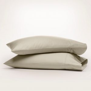 Bollandbranch Percale Hemmed Pillowcase Set - Oak (Personalized)