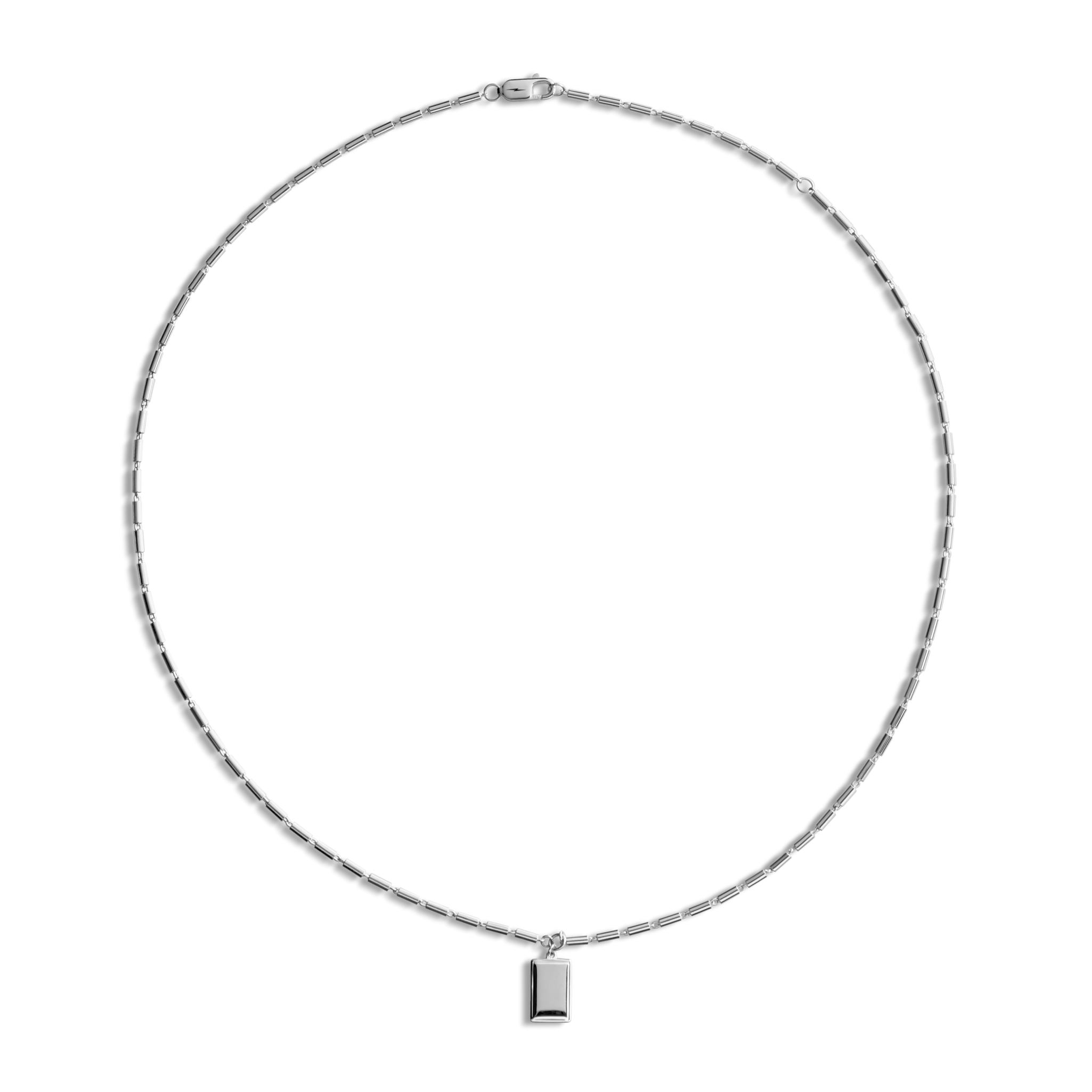 Shinola Petite Rectangular Tag Necklace