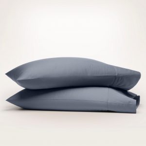 Bollandbranch Percale Hemmed Pillowcase Set - Mineral (Personalized)