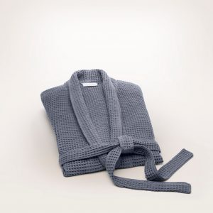 Bollandbranch Men's Waffle Robe - Mineral