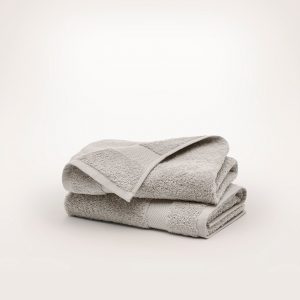 Bollandbranch Plush Hand Towels (Pair) - Pewter (Personalized)