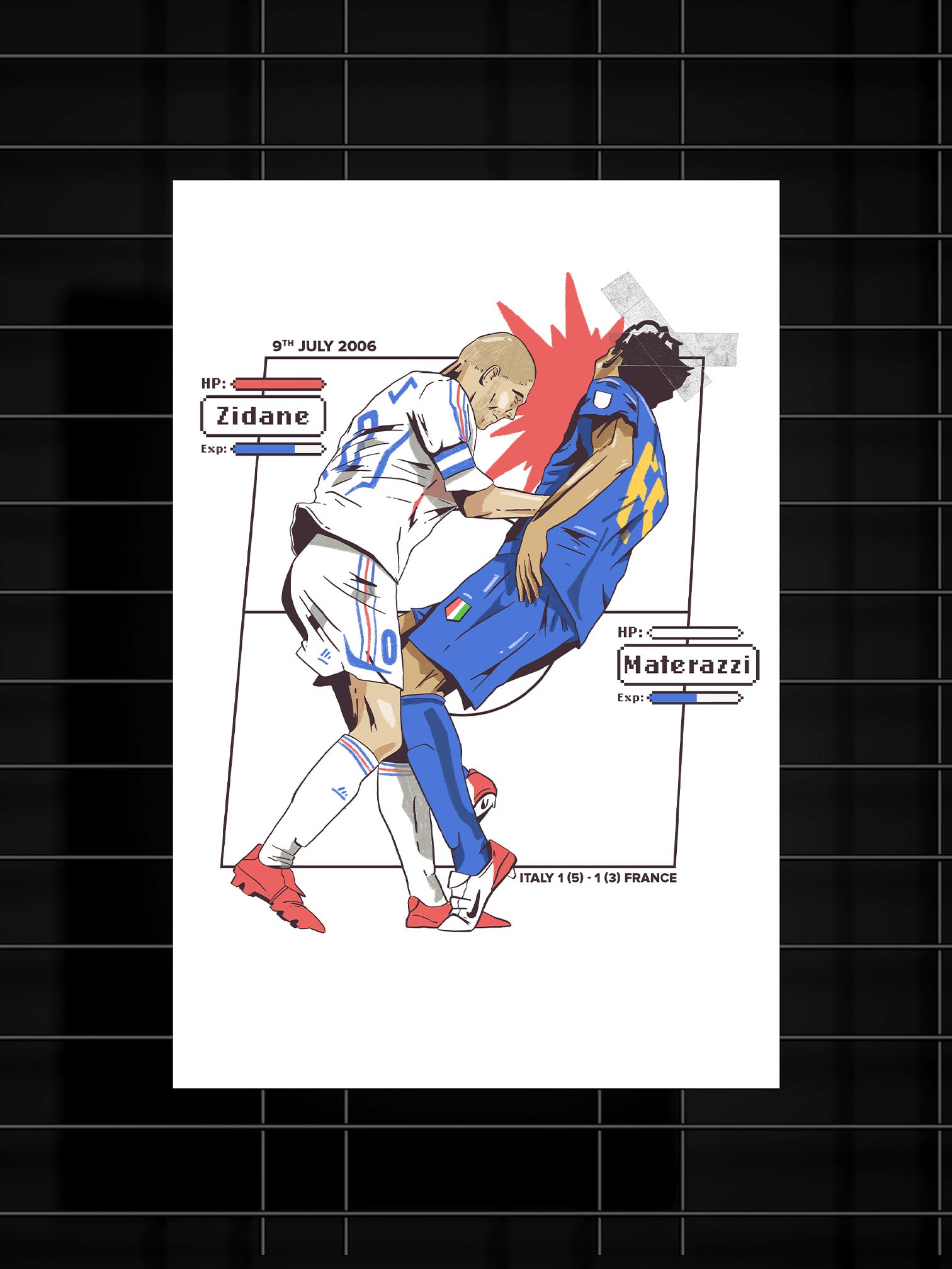 Shop Football Zidane’s Headbutt - Poster