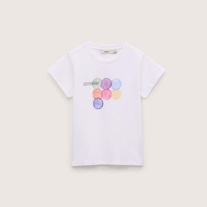 Pangaia Kids’ Midweight T-Shirt Seven Circles—White