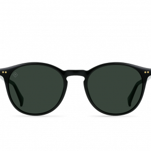 RAEN BASQ-Recycled Black / Green Polarized-50