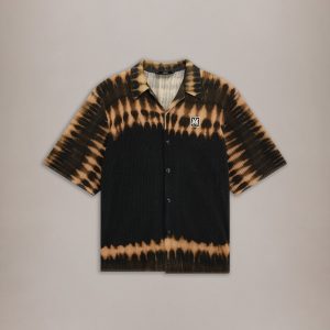 Amiri MA PATCH TIE DYE KNIT SHIRT - Black