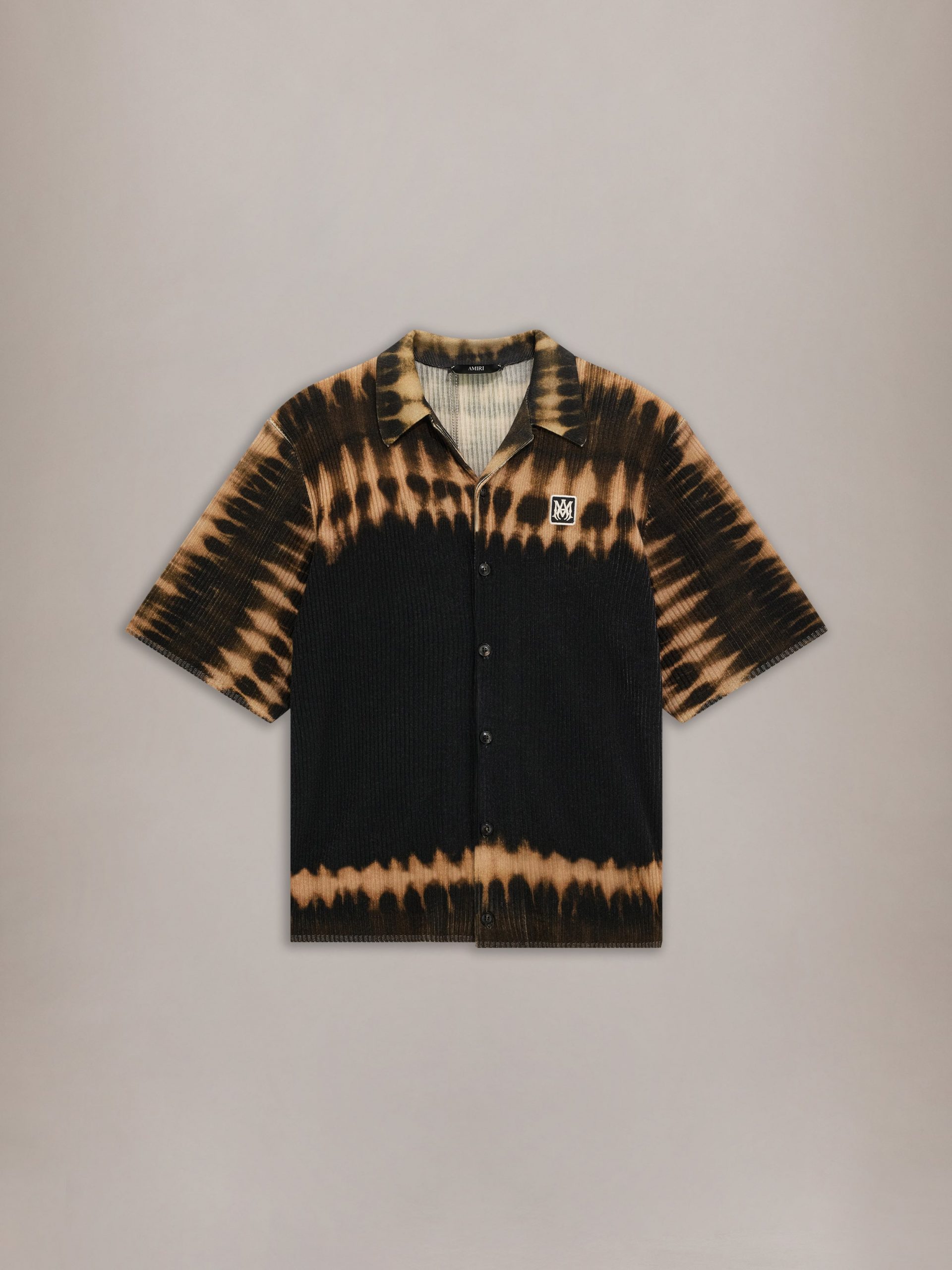 Amiri MA PATCH TIE DYE KNIT SHIRT - Black