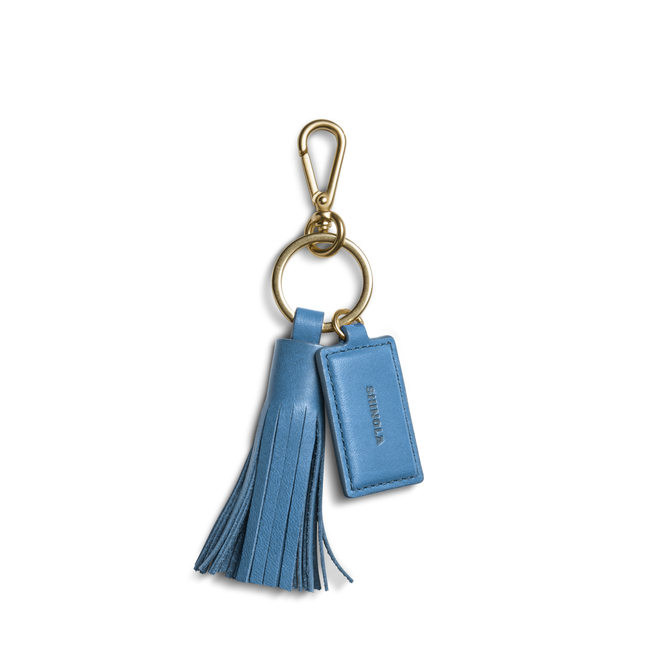 Shinola Leather Tassel Keychain - River