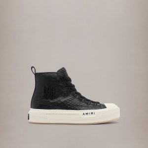 Amiri PYTHON EMBOSSED MA COURT HI - Black