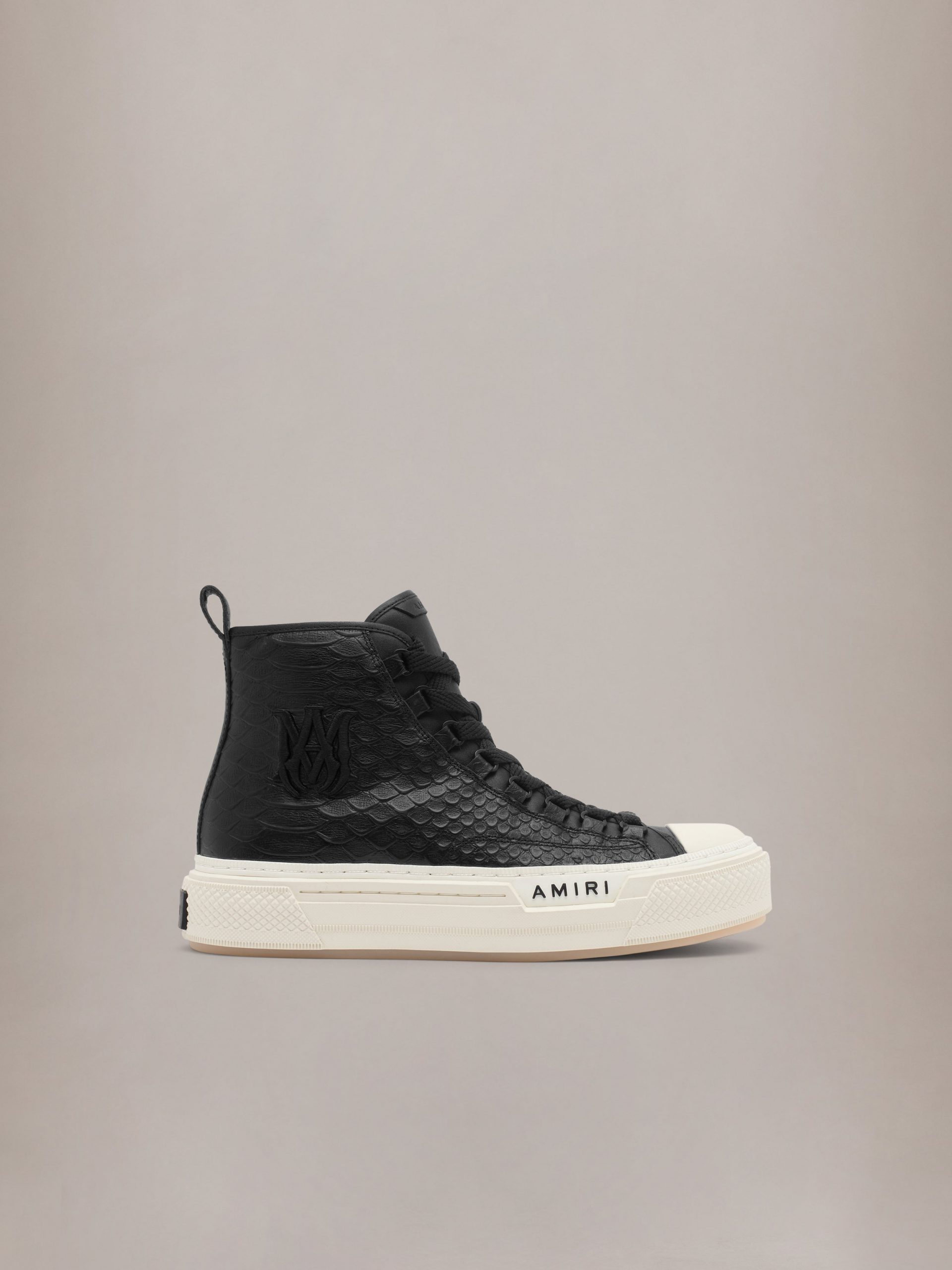 Amiri PYTHON EMBOSSED MA COURT HI - Black