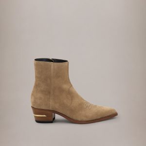 Amiri SUEDE RYDER BOOT - Cognac