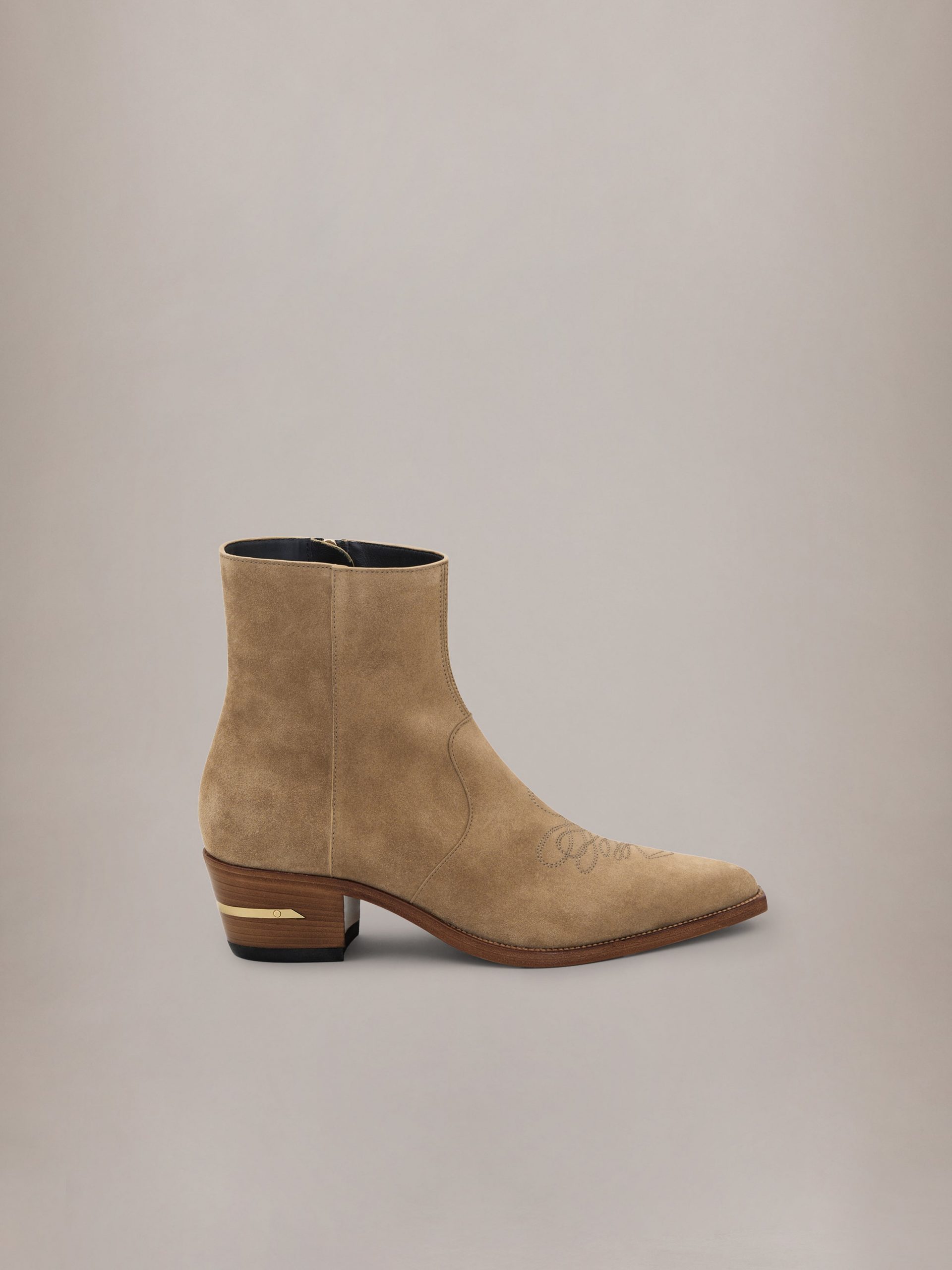 Amiri SUEDE RYDER BOOT - Cognac