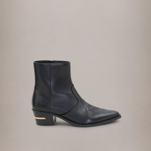 Amiri LEATHER RYDER BOOT - Black Gold