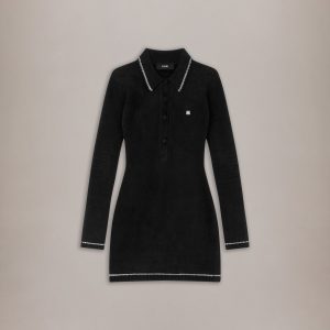 Amiri WOMEN - WOMEN'S MA VELVET KNIT DRESS - Black