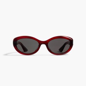 KHAITE x Oliver Peoples 1969C in Bordeaux Bark and Carbon Grey