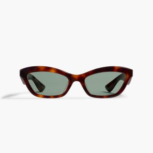 KHAITE x Oliver Peoples 1997C in Dark Mahogany and Green Wash