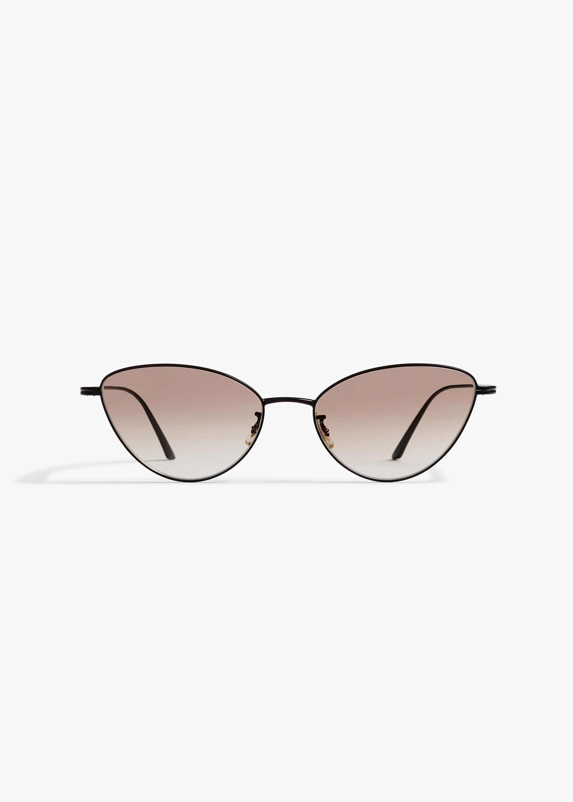KHAITE x Oliver Peoples 1998C in Matte Black and Soft Tan Gradient