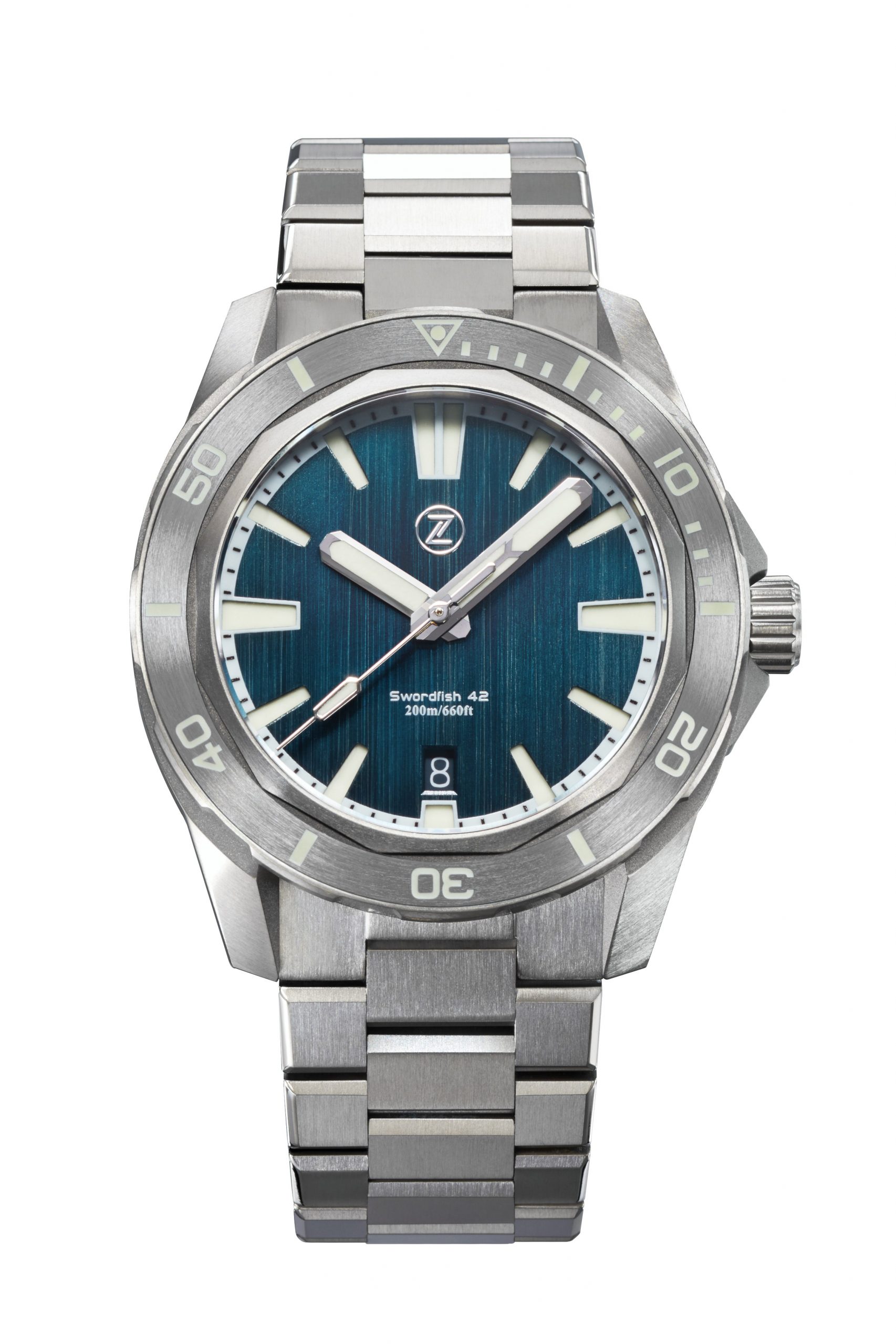 Zelos Swordfish 42mm Ti 'Teal'