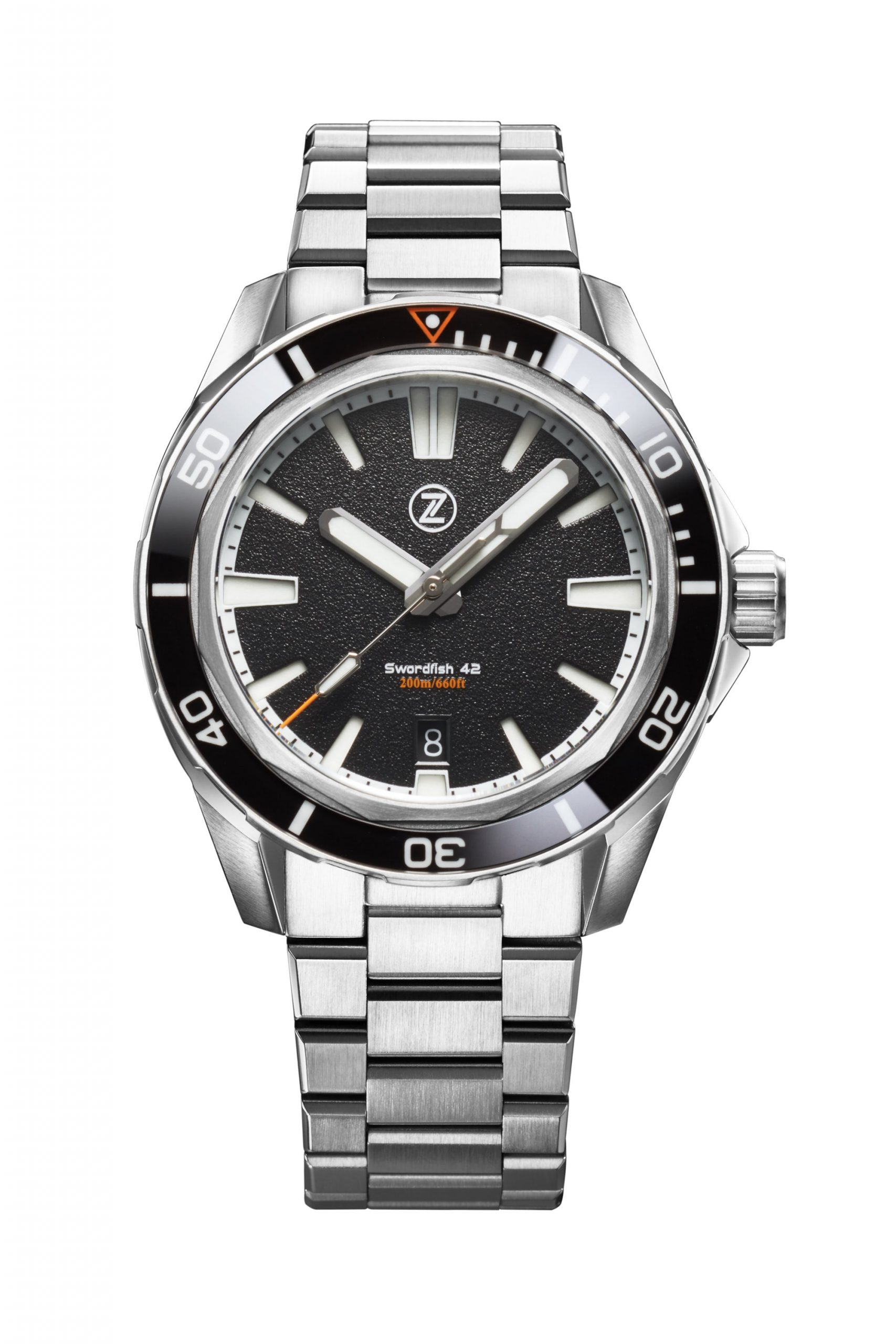 Zelos Swordfish 42mm SS 'Black Sand'