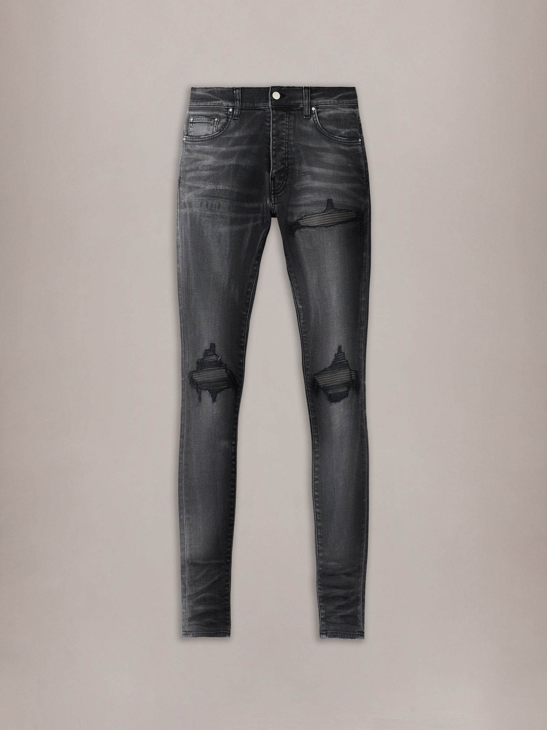 Amiri WAXED MX1 JEAN - Waxed Charcoal