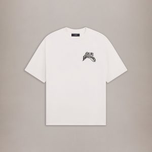 AMIRI HOLLYWOOD LIGHTWEIGHT JERSEY SKATE TEE - Ivory