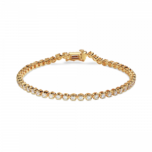 Shinola 2 Carat 7" Diamond Tennis Bracelet - Yellow Gold