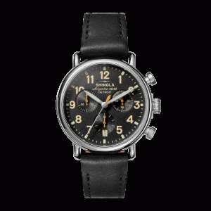 Shinola Runwell Chronograph Watch - Exclusive Black