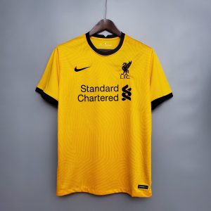 E Jerseys Liverpool Goalkeeper Yellow Shirt 20-21