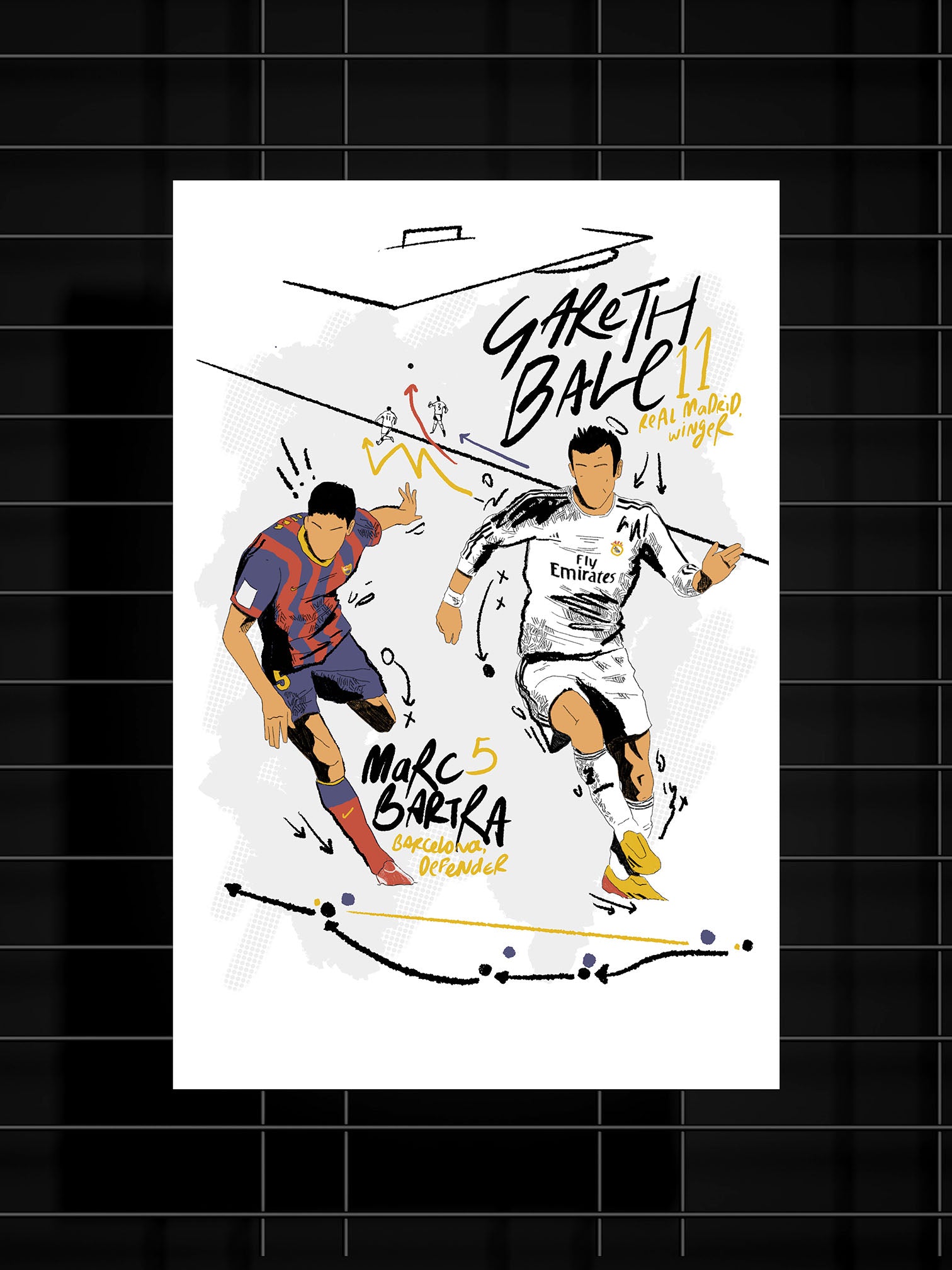 Shop Football Bale Vs Batra - Poster