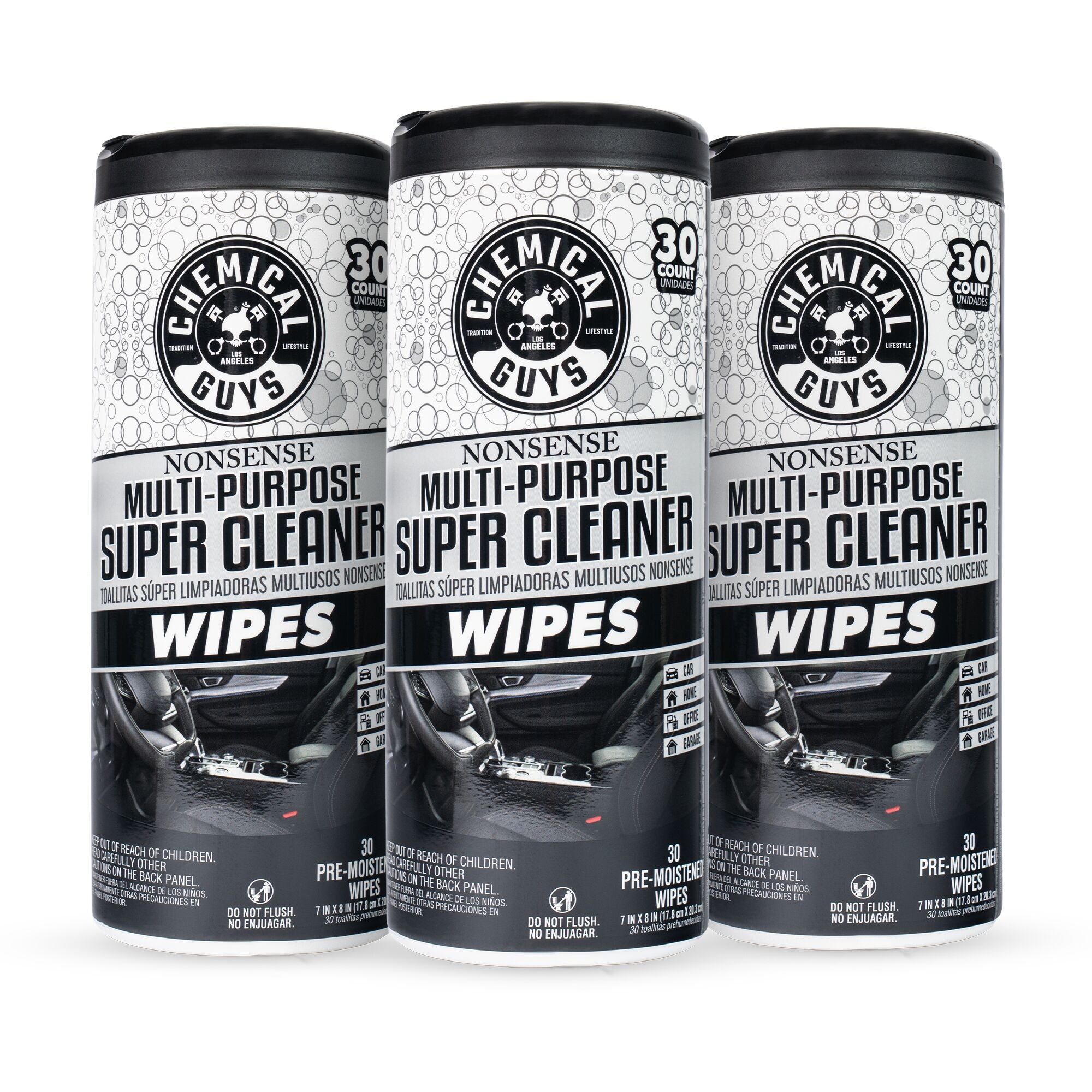 Chemical Guys Nonsense Multi-Purpose Super Cleaner Wipes 3-Pack Kit