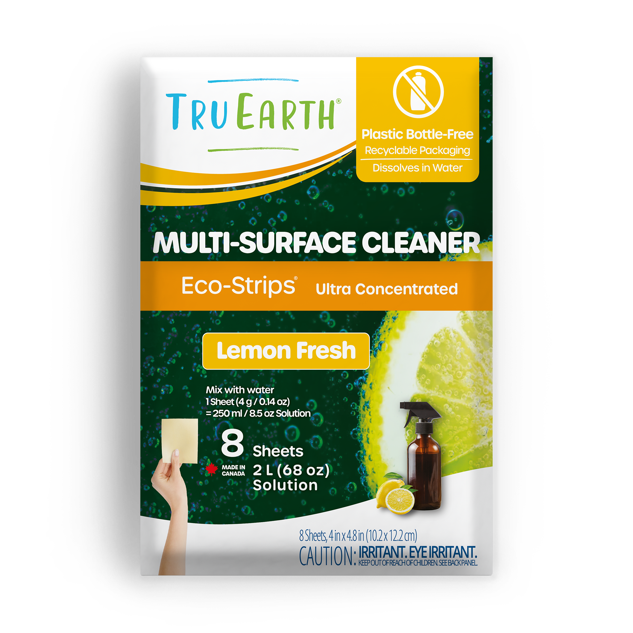 Tru Earth Multi-Surface Cleaner - Lemon Fresh / 8 Sheets