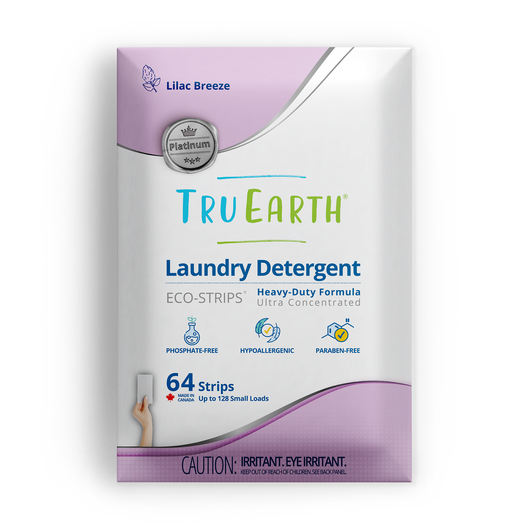 Tru Earth Platinum Laundry Detergent - Lilac Breeze / 64 Strips