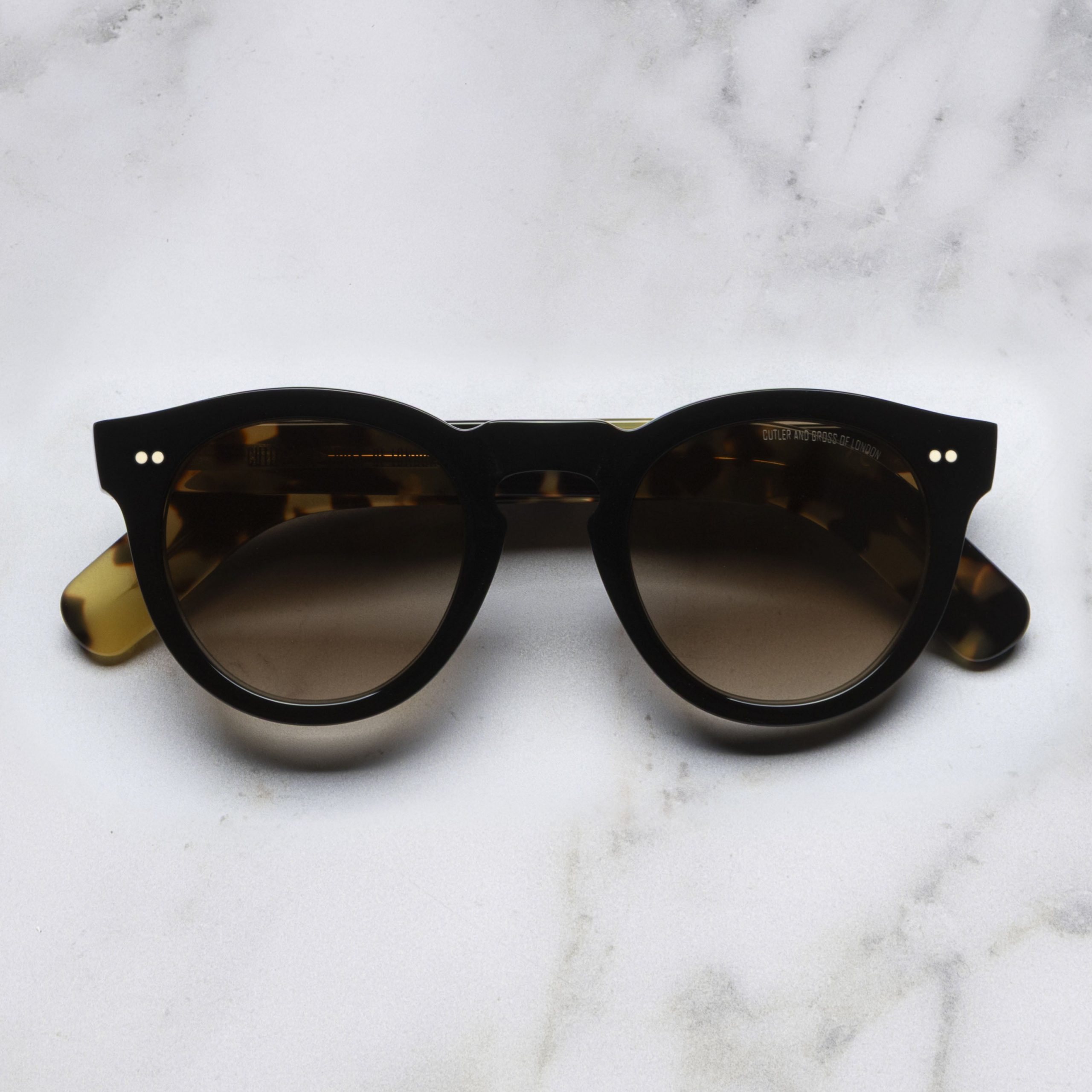 Cutler and Gross 0734V2 Round Sunglasses (Small)