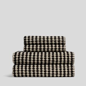 Parachute 2+2 Organic Mosaic Bath Bundle - Natural and Onyx