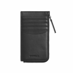 Shinola Zip Around Card Case - Black