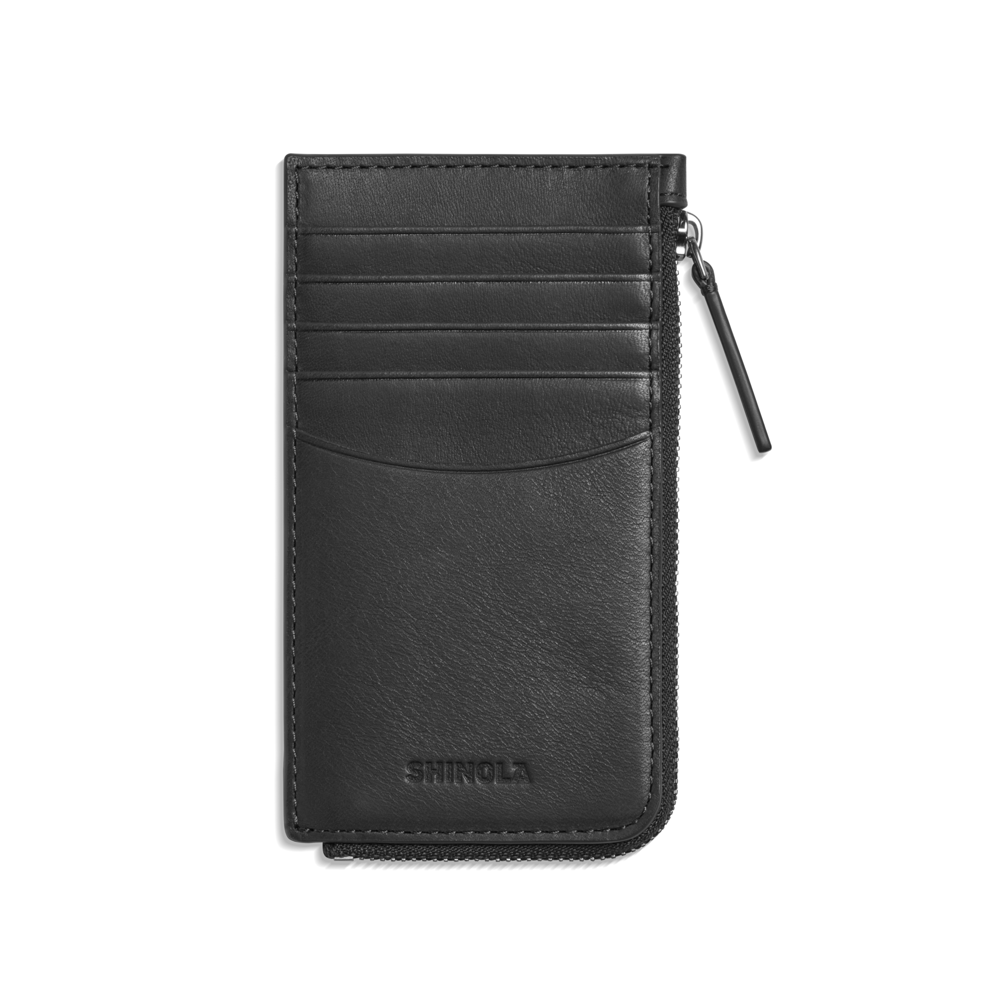 Shinola Zip Around Card Case - Black