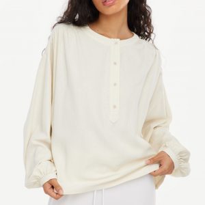 L.A. Causa Raw Silk Henley
