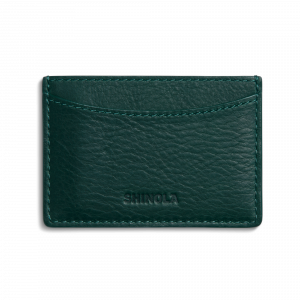 Shinola Leather 3 Pocket Card Case - Forest