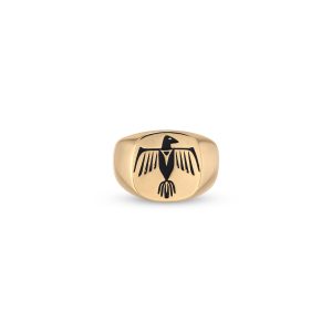Jacquie Aiche Thunderbird Crest Signet Ring