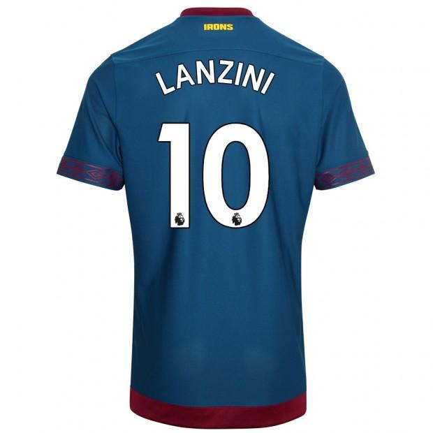 Soccer Jersey Club West Ham Lanzini Away Jersey 2018/19