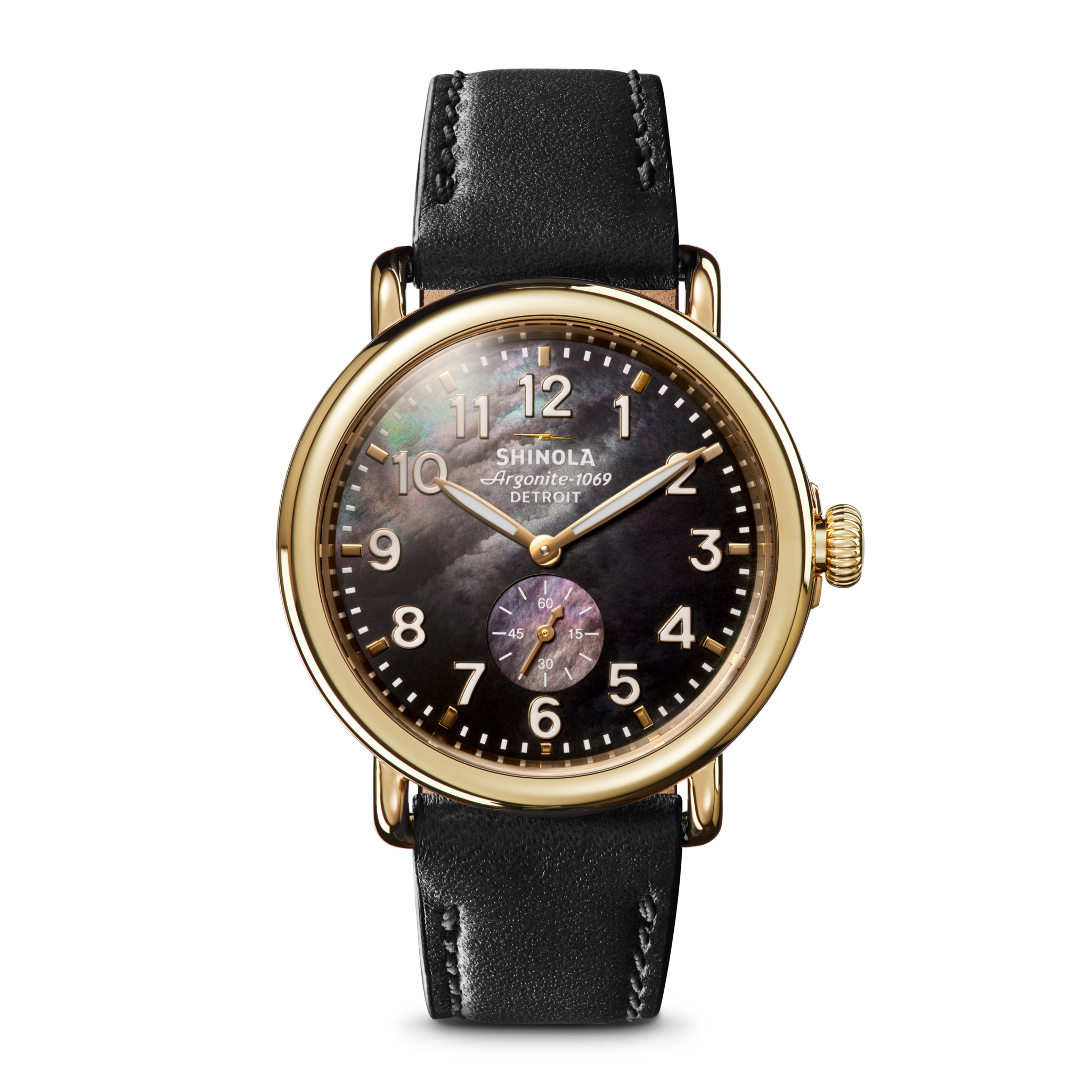 Shinola Runwell Watch - Black Mother of Pearl