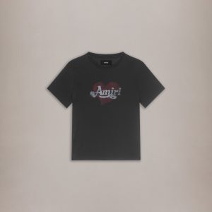 WOMEN - WOMEN'S AMIRI HEART TEE - Black