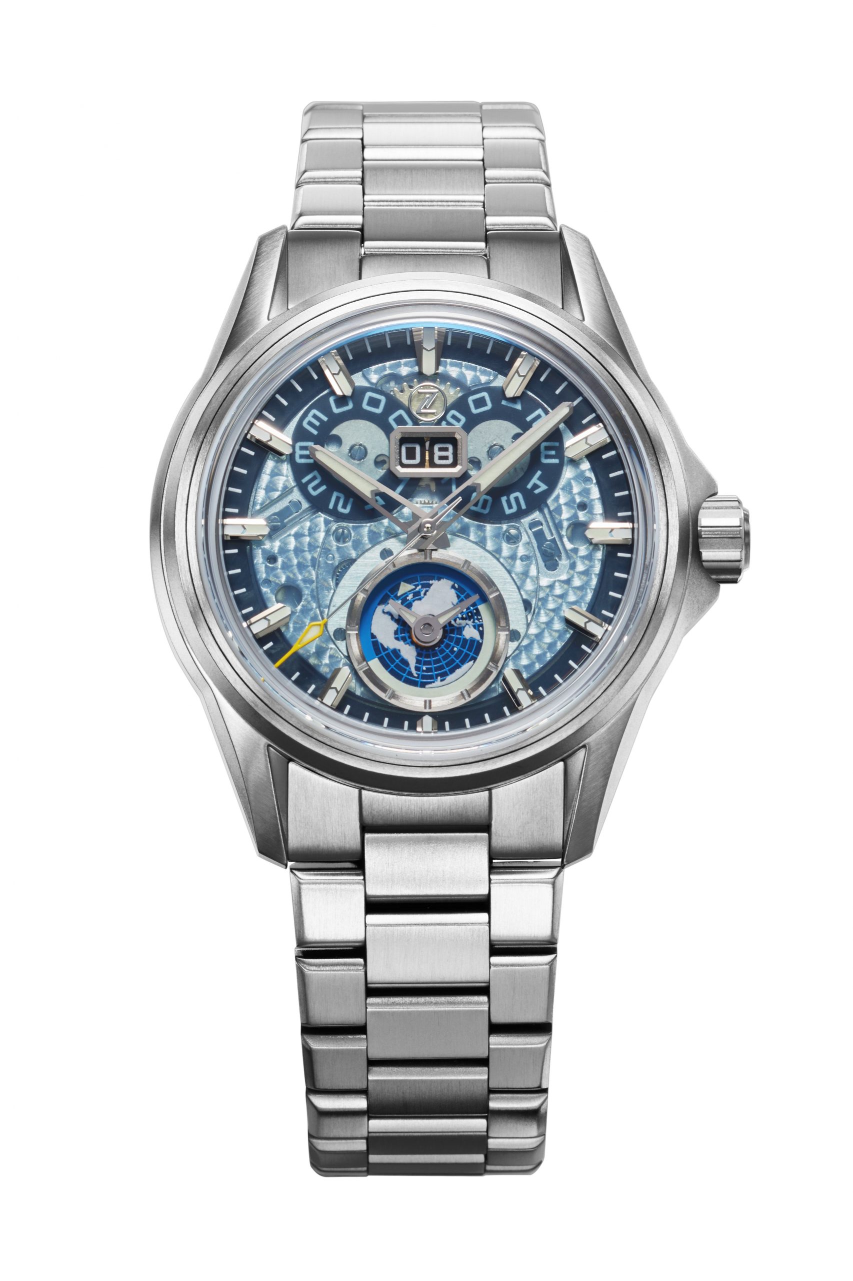 Zelos Spearfish Dual Time Ti 'Ocean Blue'