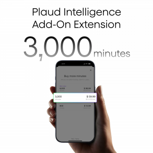 Plaud Intelligence Add-On Extension (3,000 mins)