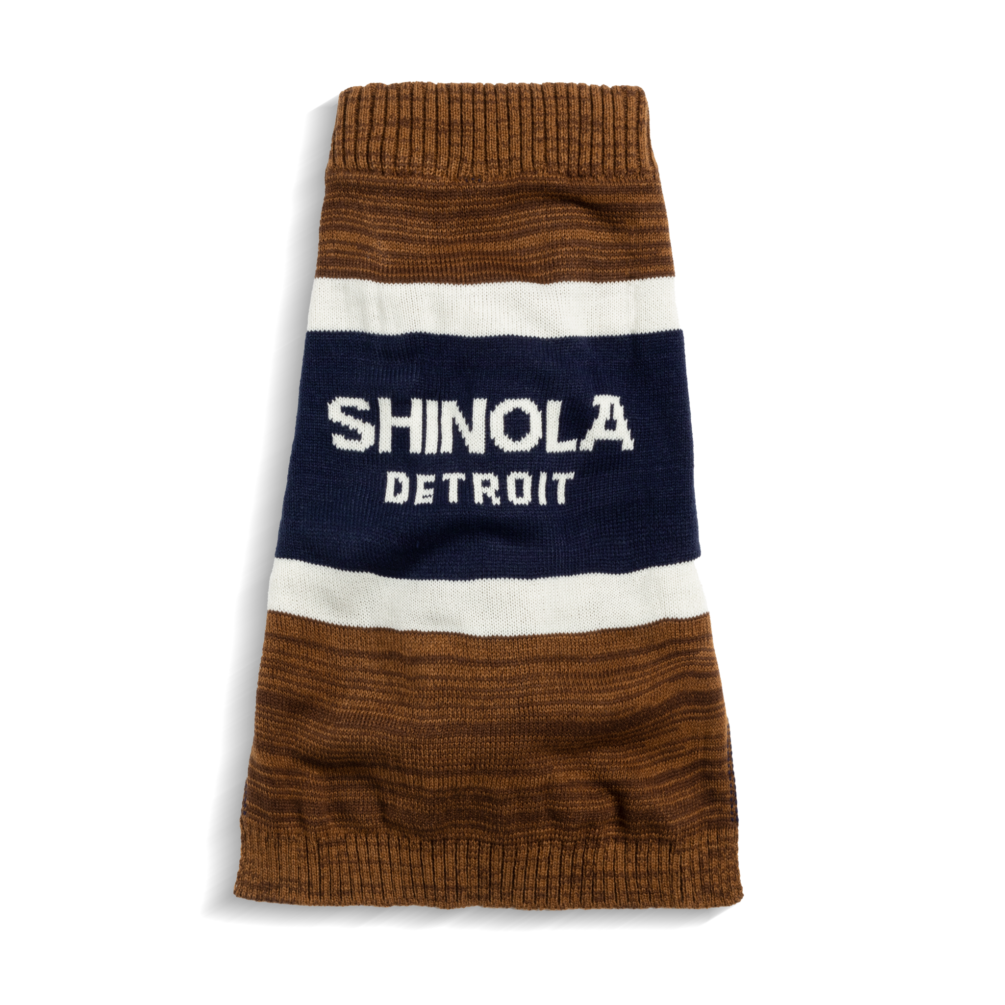 Shinola Dog Sweater - Brand Stripe / Tan