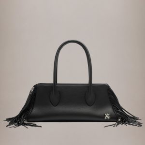 Amiri WOMEN - WOMEN'S FRINGE HONEY 40 SHOULDER BAG - Black