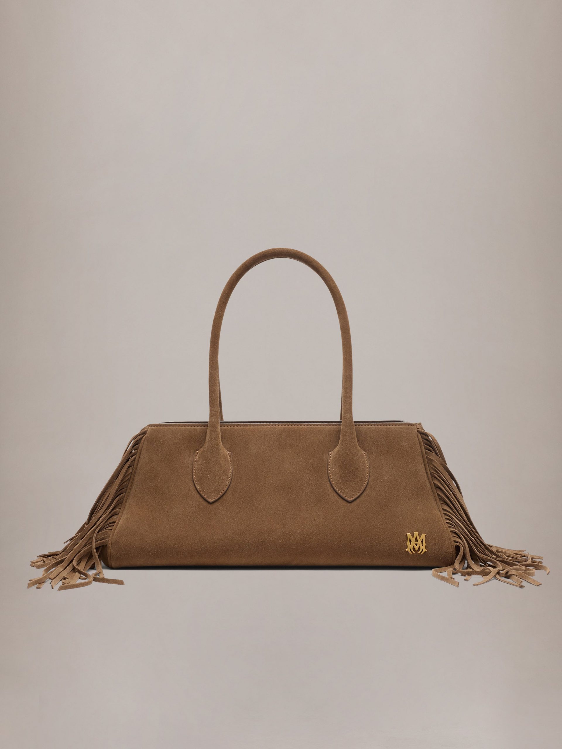 Amiri WOMEN - WOMEN'S FRINGE 40 SHOULDER BAG - Brown